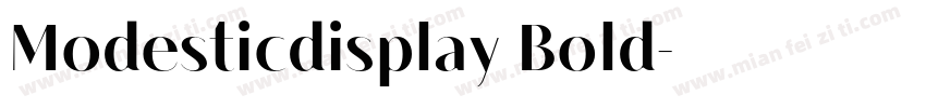 Modesticdisplay Bold字体转换